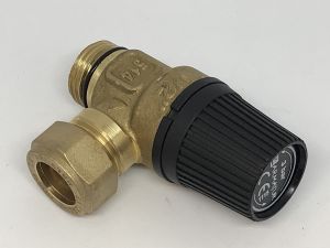 Veiligheidsventiel 1/2" 3 Bar