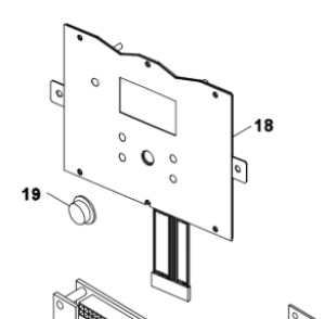 018B. Frontdisplay voor Bosch Compress 3500/5000/6000