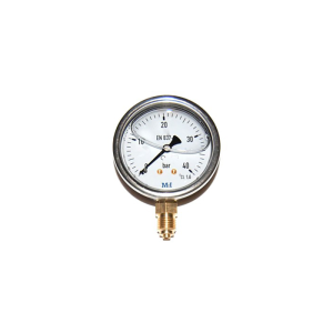 Manometer 40 Bar Vloeistofgevuld