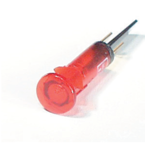 Signaallamp, rond, rood met pin voor EP 42