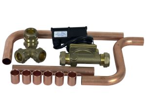 Stromingsschakelaar incl. vv & kv leidingen voor HVAC