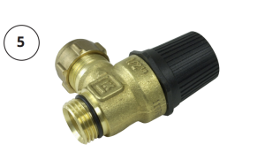 Veiligheidsventiel 1/2" 3bar